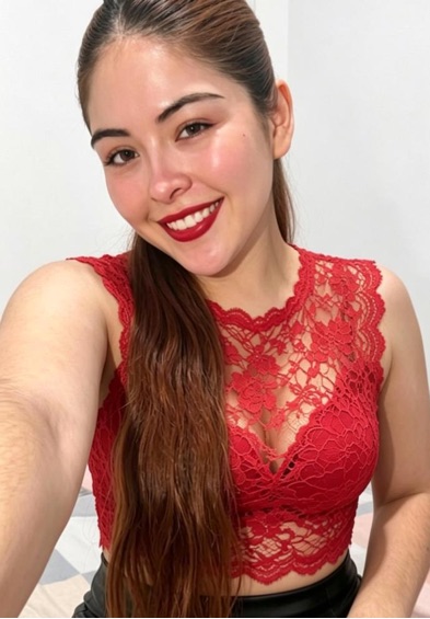 Woman smiling on a live video call